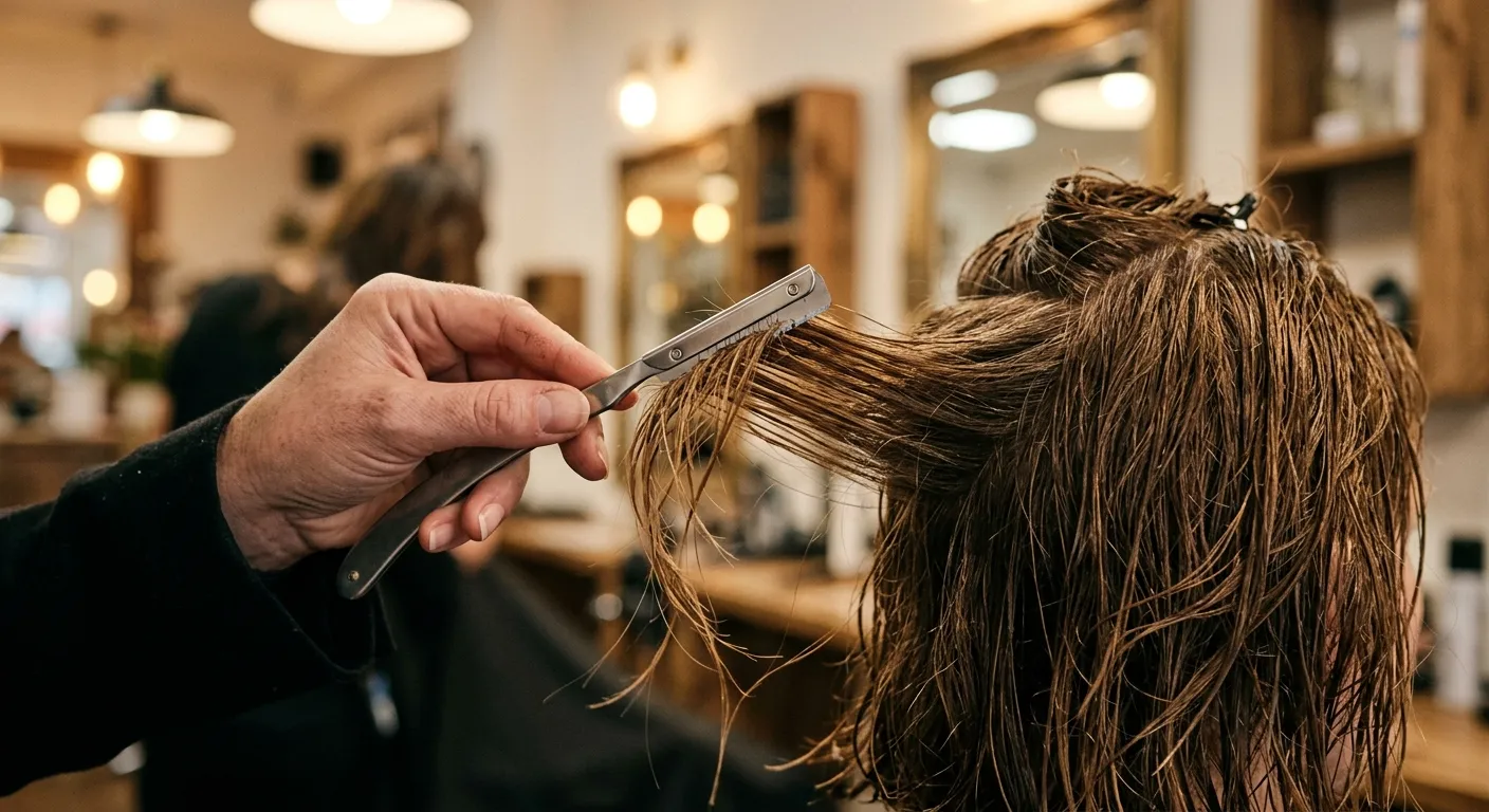 Razor Cut Hair Is Back in the Chair